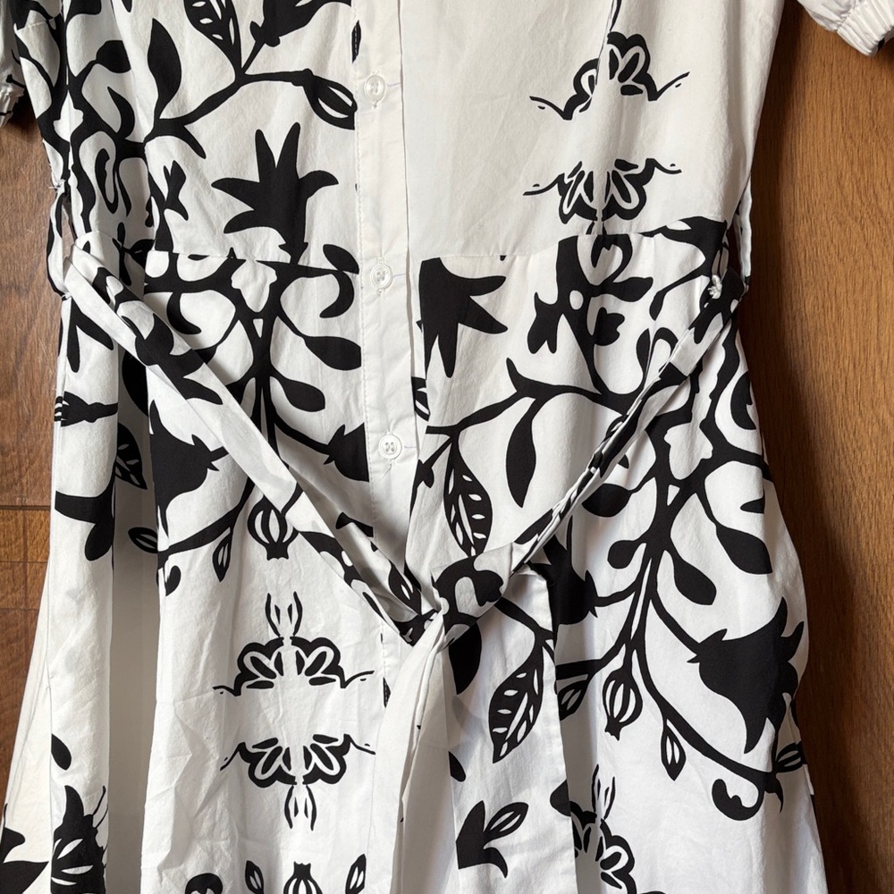 Tahari Floral Button Down Midi Dress - Picture 10 of 13